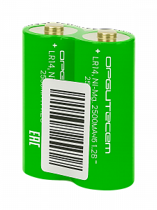 Аккумулятор LR20, R20, MN1300, Тип D, 4000мАч, 1.2V, 2шт Орбита